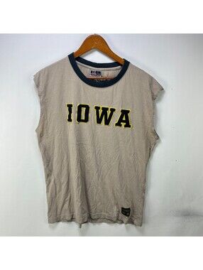 Vintage Iowa Hawkeyes Sleeveless Tank Shirt L